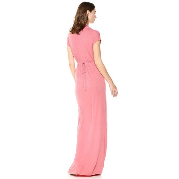 Lucky Brand Ribbed Maxi Dress Rose - Picture 2 of 2